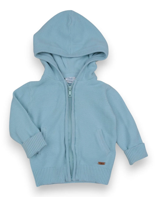 Casaco Malha Azul ZIPPY - 6-9 Meses