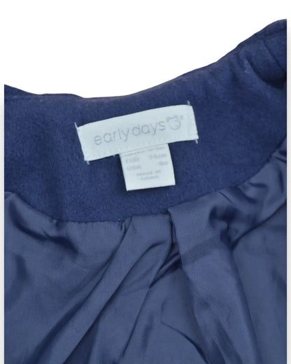 Blue Overcoat EARLY DAYS - 6-9 Months