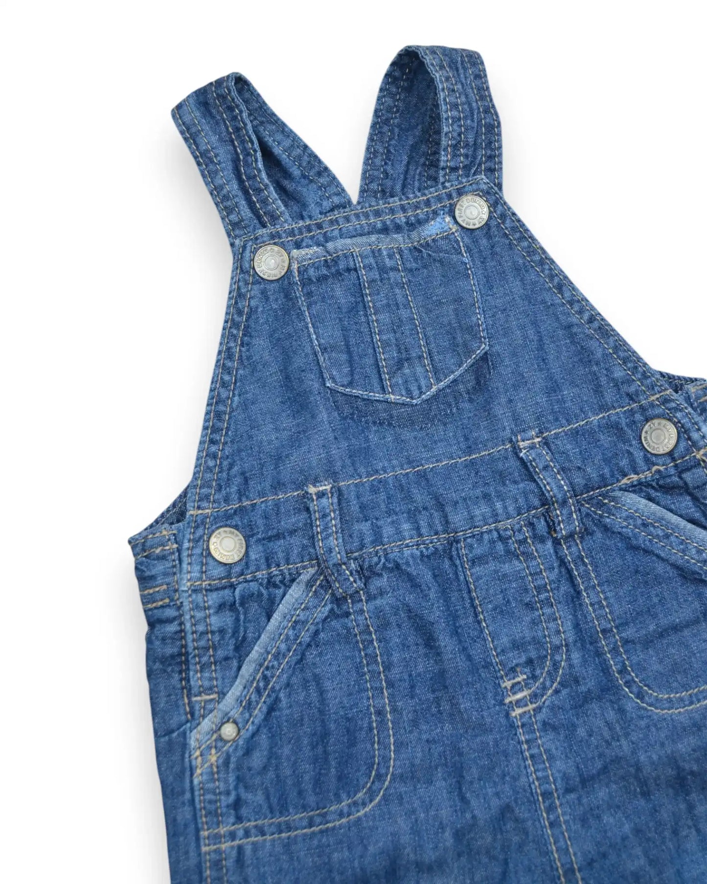 ZIPPY Denim Overalls - 3-6 Months