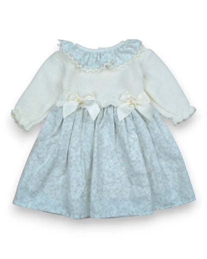 Vestido Malha Combinado - 6 Meses