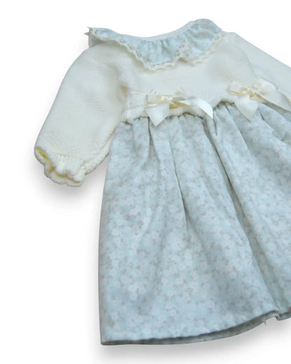 Vestido Malha Combinado - 6 Meses