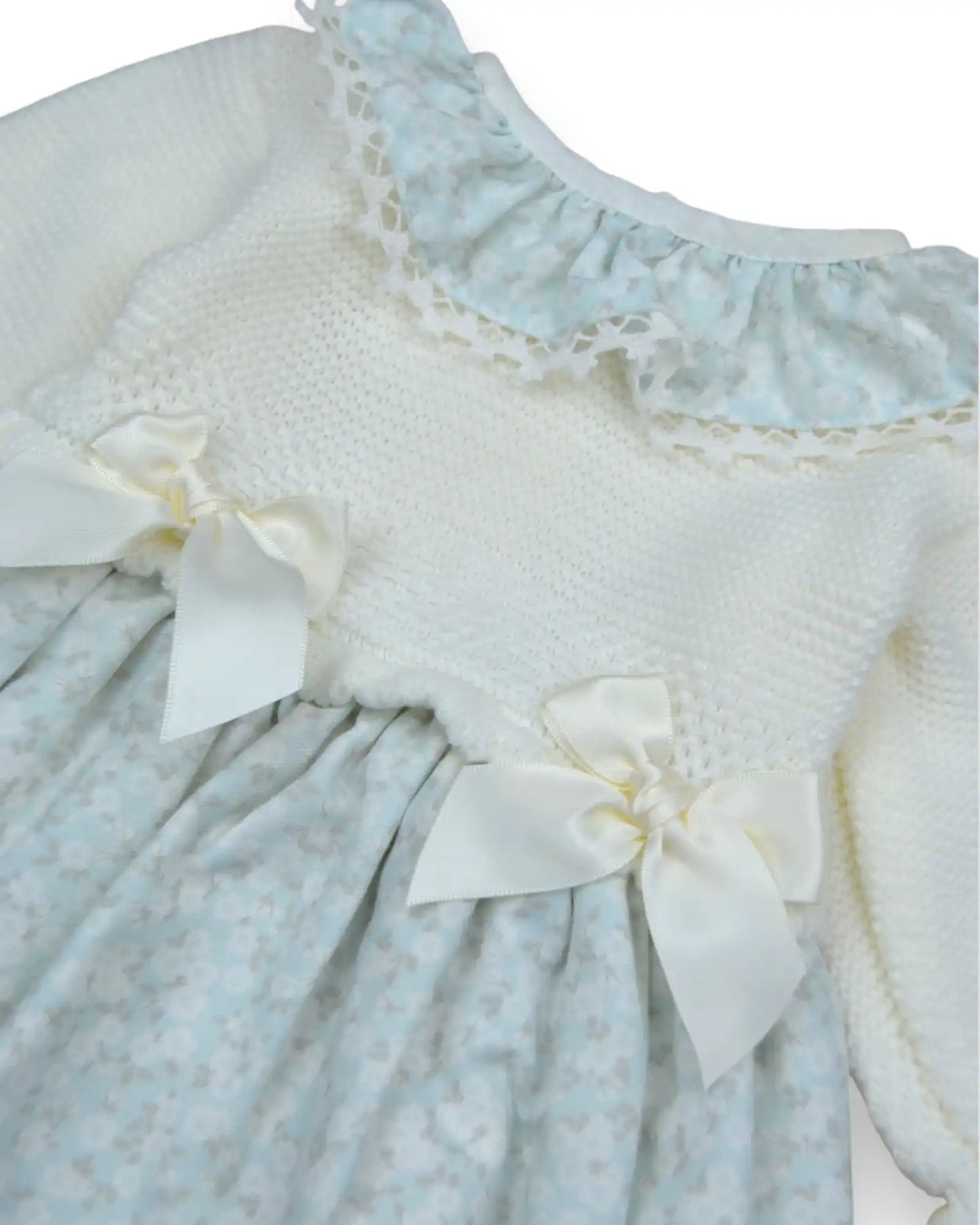 Vestido Malha Combinado - 6 Meses