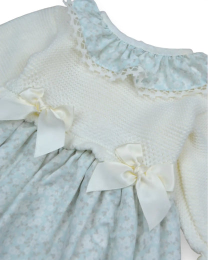 Vestido Malha Combinado - 6 Meses