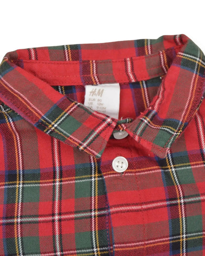 Camisa Xadrez H&M - 9-12 Meses
