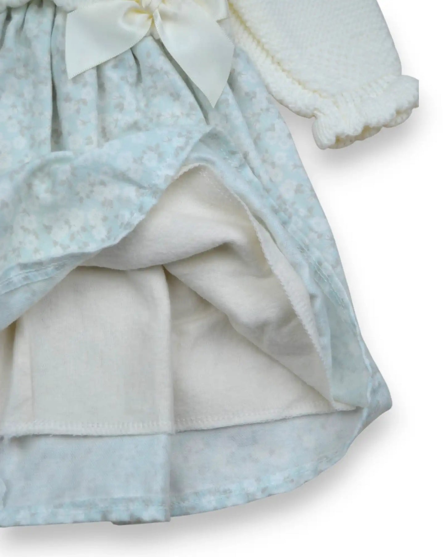 Vestido Malha Combinado - 6 Meses