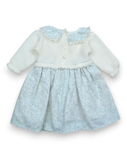 Vestido Malha Combinado - 6 Meses