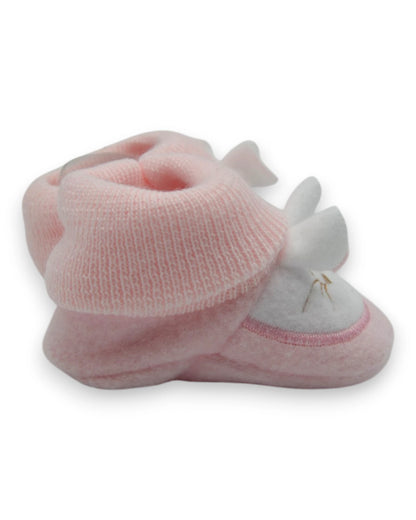 Baby Pink Booties - 0-1 Month
