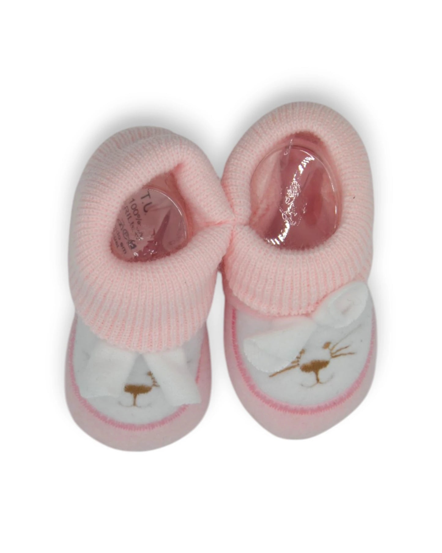 Baby Pink Booties - 0-1 Month