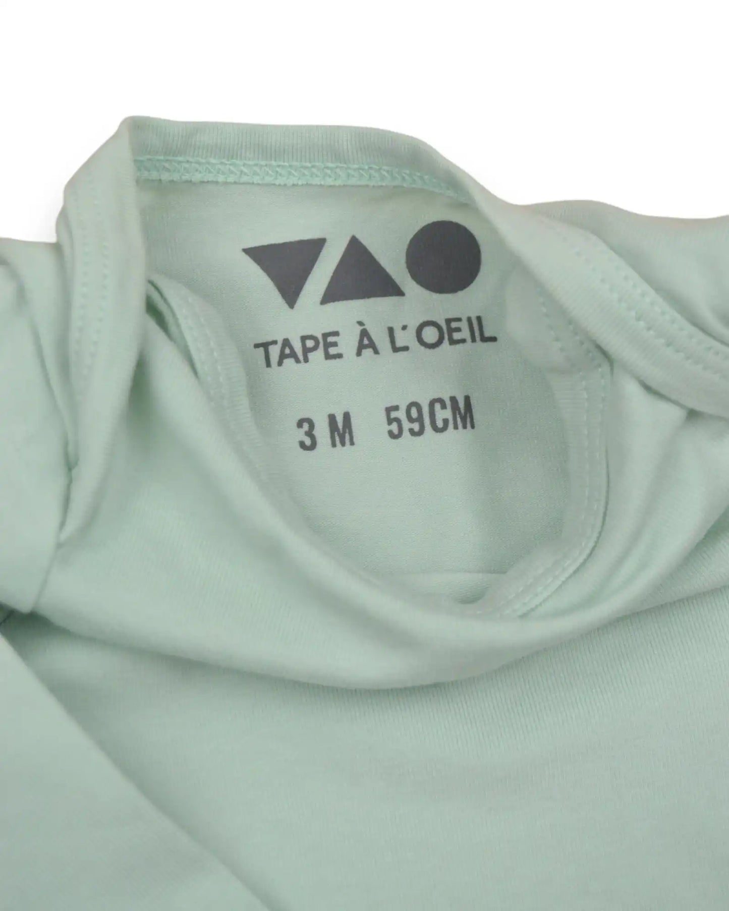 Green Bodysuit TAPE À L'OEIL - 3 Months