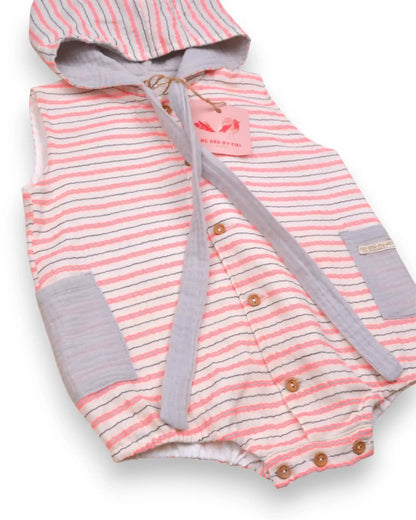 Striped Jumpsuit ME AND MY PIKI - 6 Months