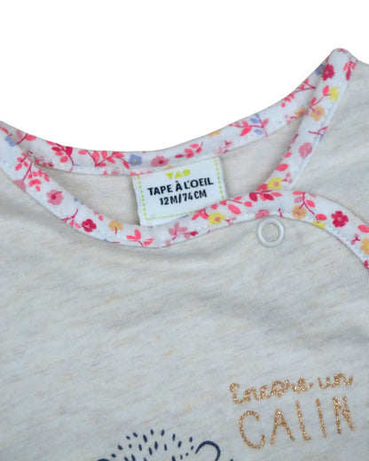 TAPE À L'OEIL Beige Babygrow - 12 Months