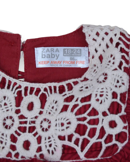 Conjunto Vestido e Tapa Fraldas ZARA - 18-24 Meses