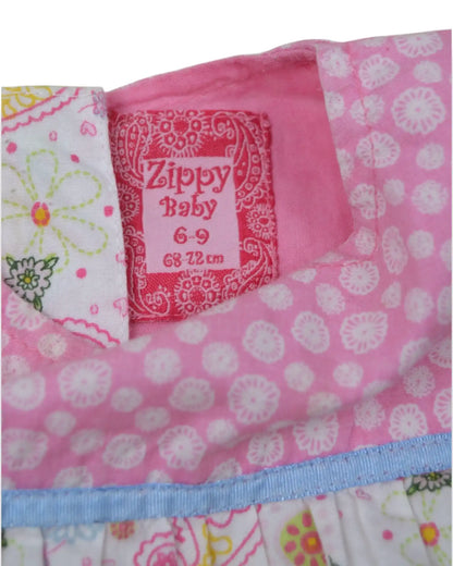 Vestido Rosa ZIPPY - 6-9 Meses