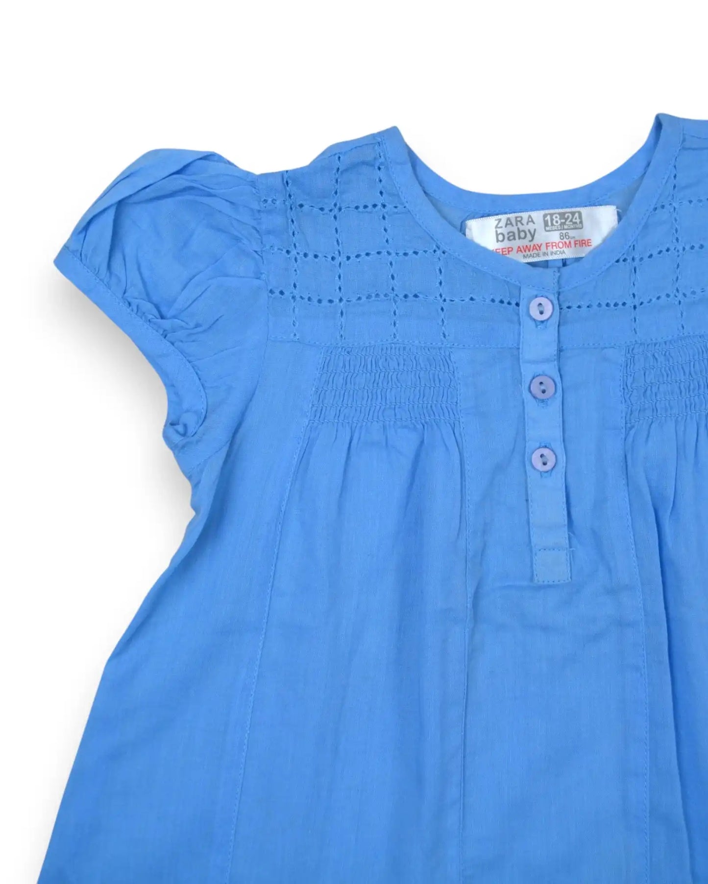 ZARA Blue Blouse - 18-24 Months