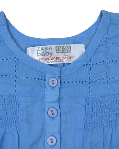 ZARA Blue Blouse - 18-24 Months
