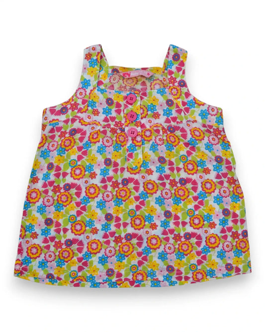 Vestido Floral ZIPPY - 12-18 Meses