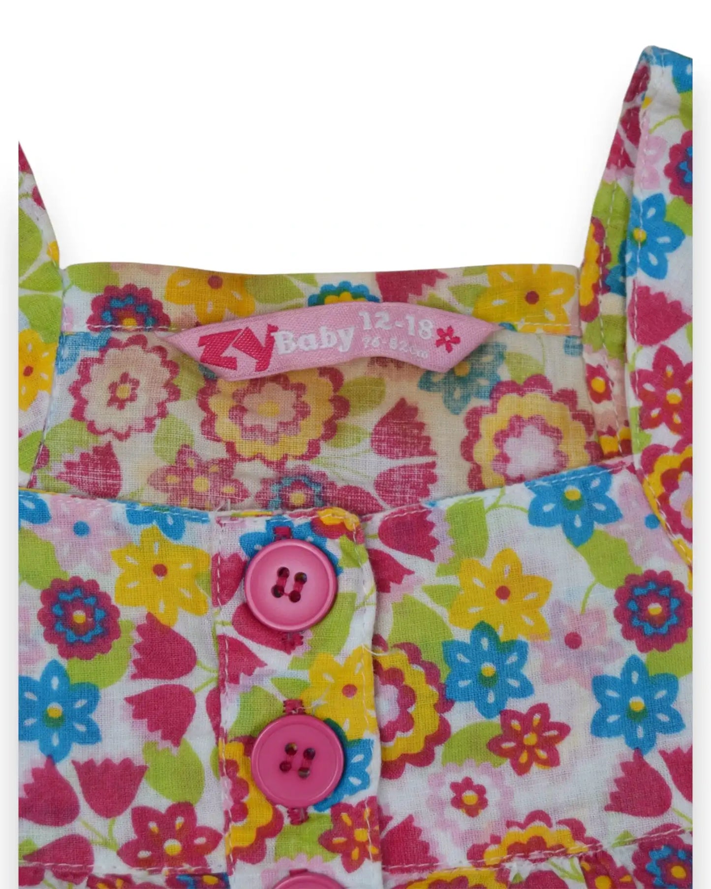 Vestido Floral ZIPPY - 12-18 Meses