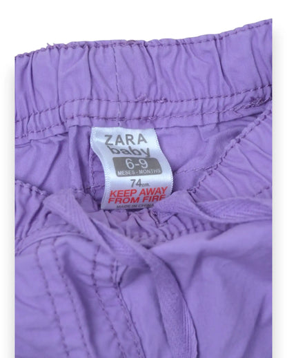 Calças Roxas ZARA - 6-9 Meses
