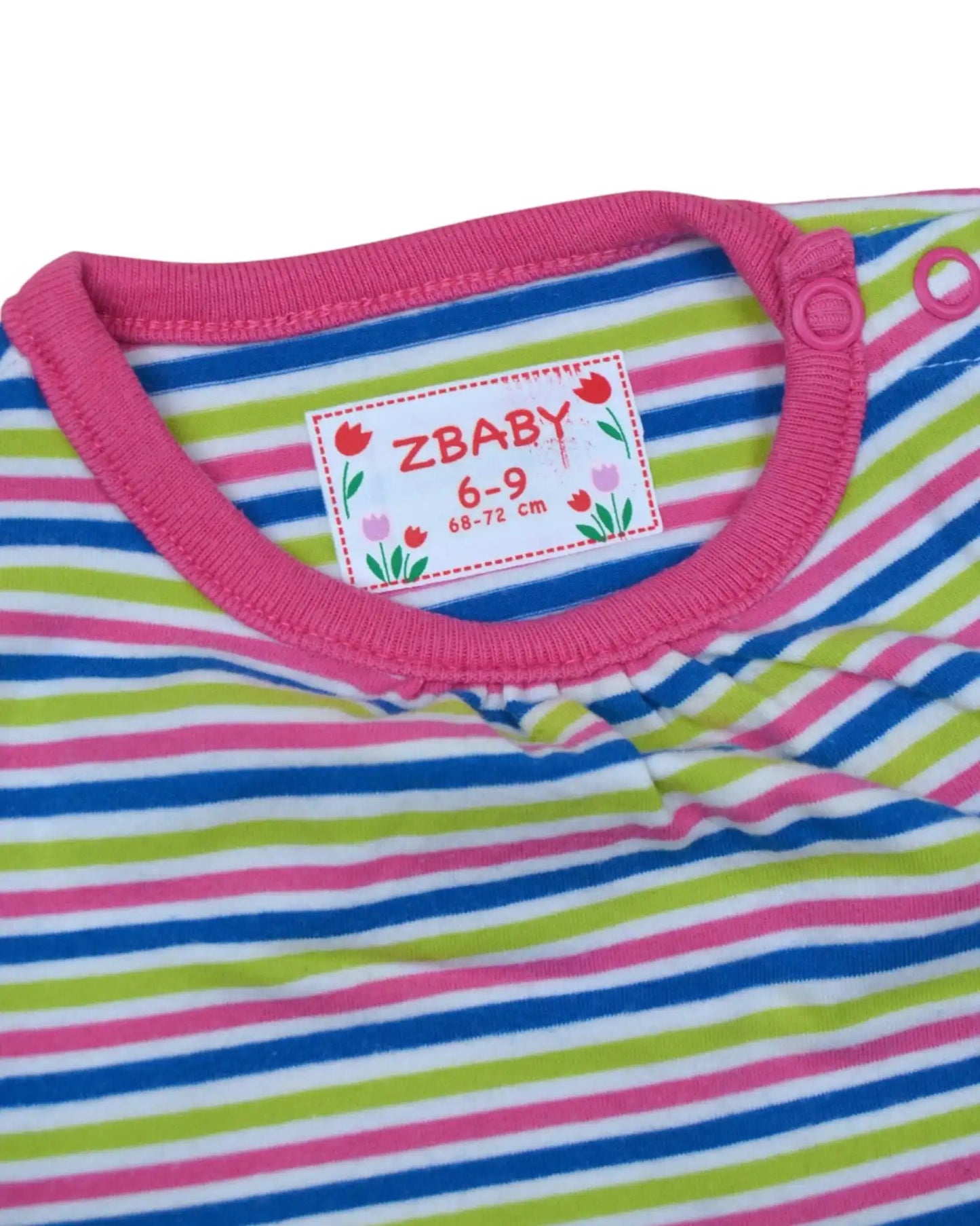 T-Shirt Riscas ZIPPY - 6-9 Meses
