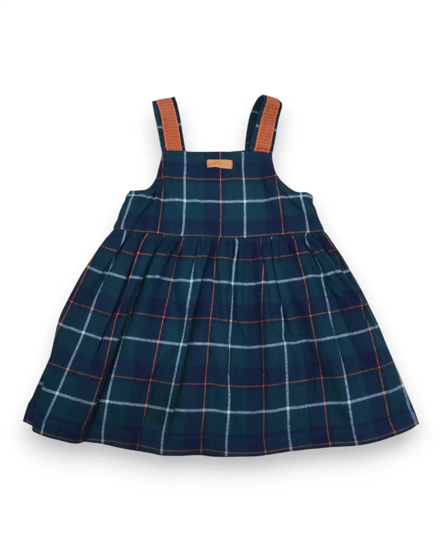 Plaid Dress ORANGE - 24 Months