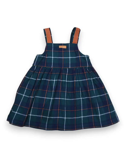 Plaid Dress ORANGE - 24 Months