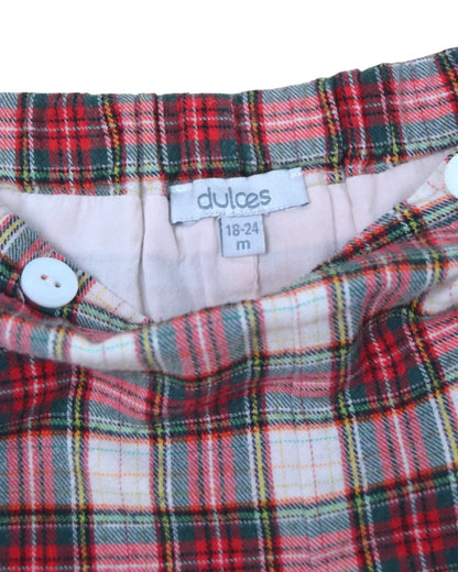 DULCES Plaid Shorts - 18-24 Months