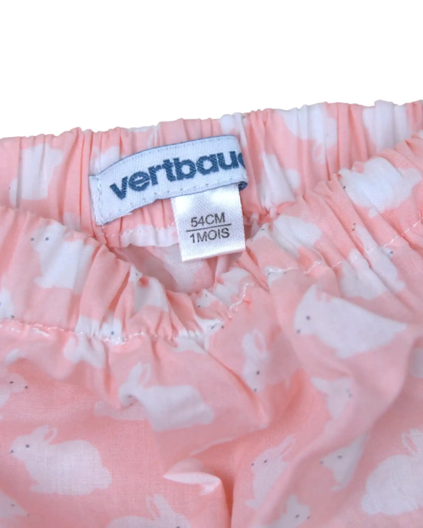Pink Diaper Cover VERTBAUDET - 1 Month