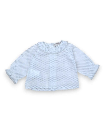 PILILI CARRERA Polka Dot Blouse - 1 Month