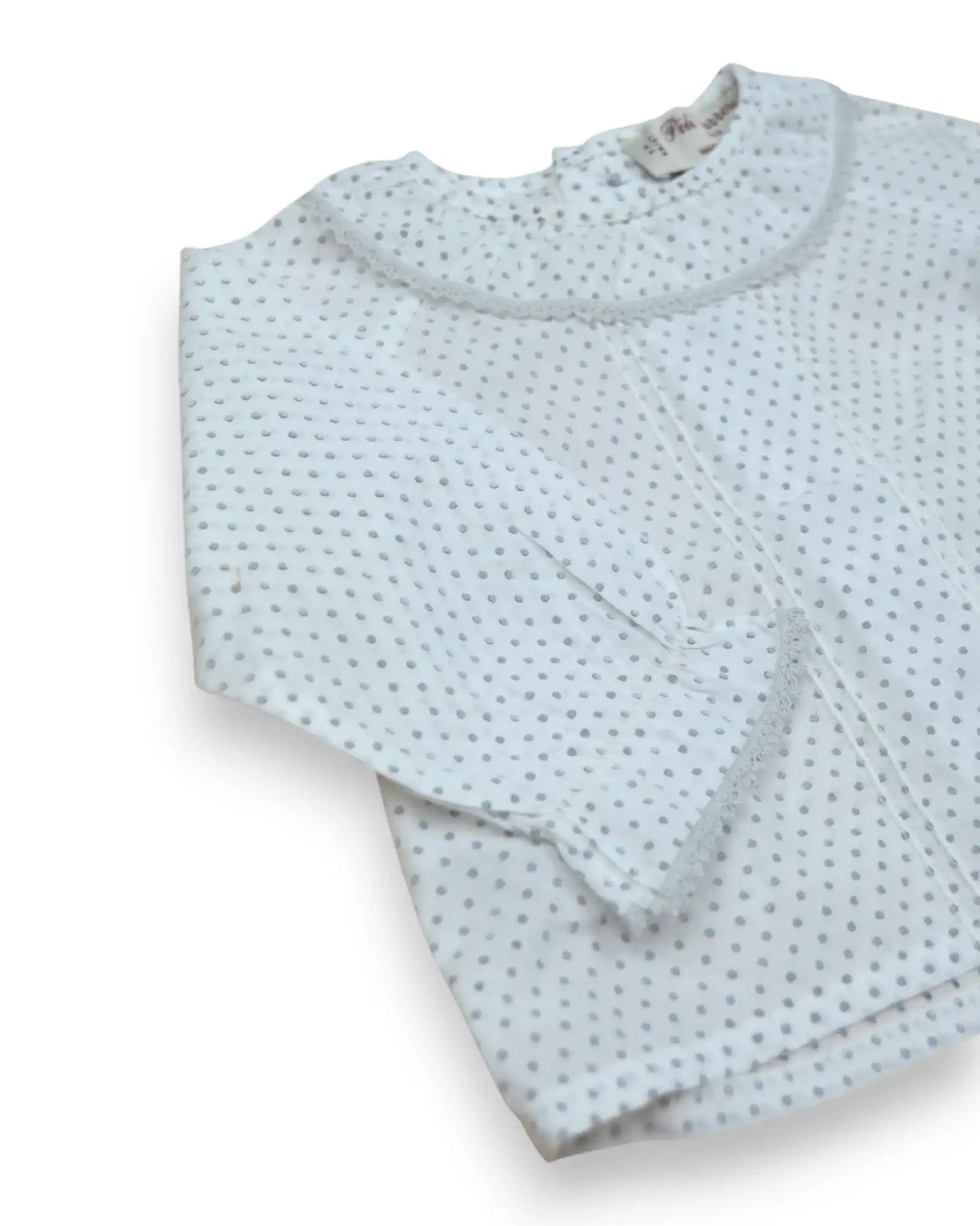 PILILI CARRERA Polka Dot Blouse - 1 Month