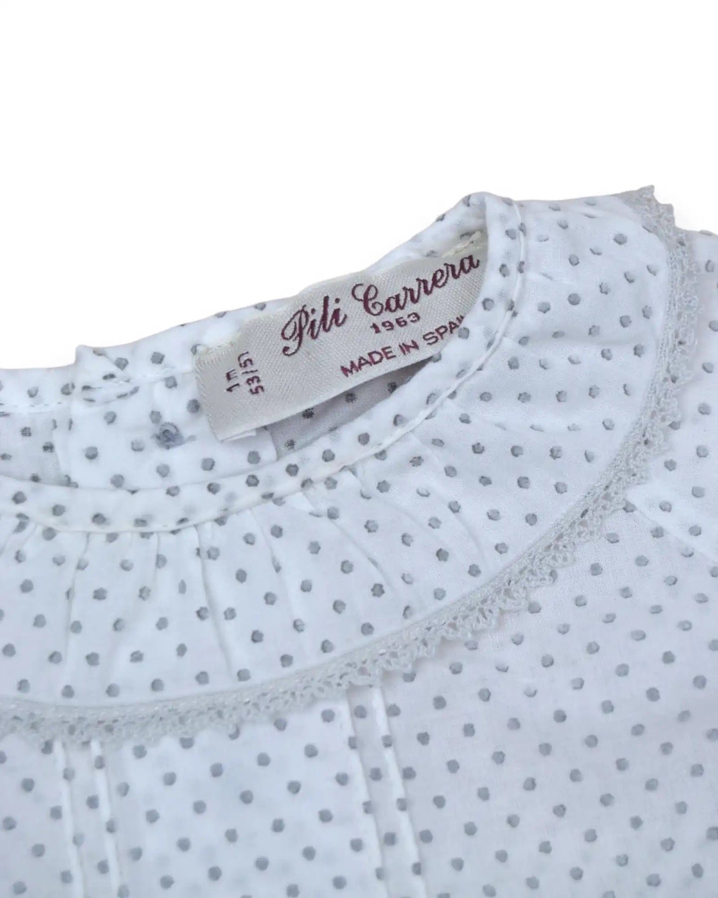 PILILI CARRERA Polka Dot Blouse - 1 Month