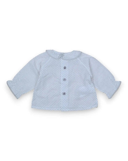 PILILI CARRERA Polka Dot Blouse - 1 Month