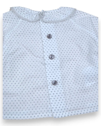 PILILI CARRERA Polka Dot Blouse - 1 Month