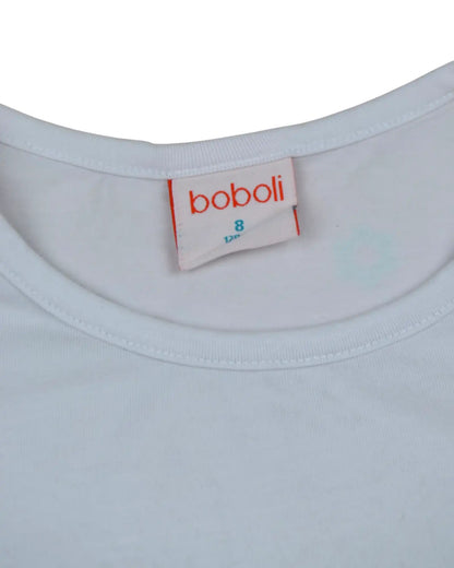 T-Shirt Branca BOBOLI - 8 Anos