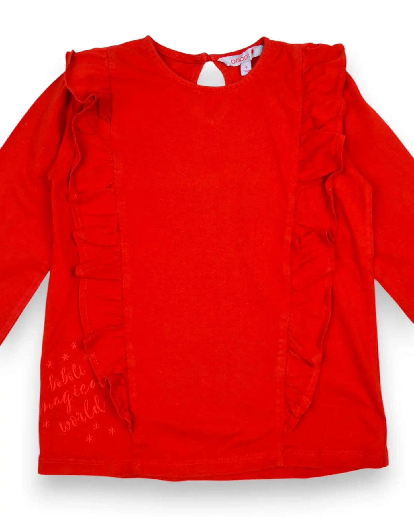 Blusa Vermelha BOBOLI - 6 Anos