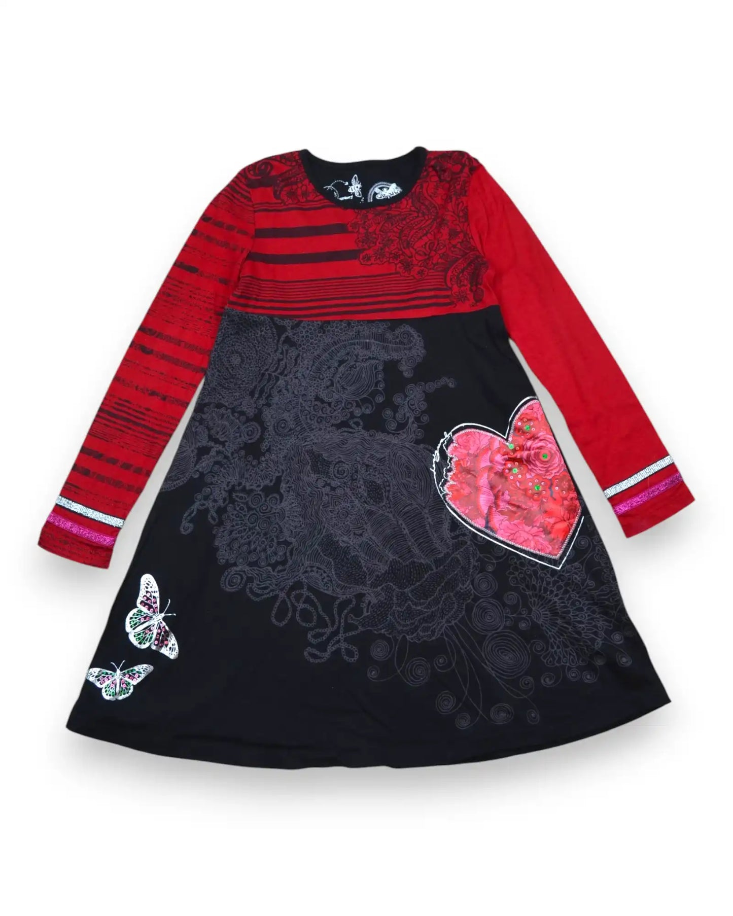 Vestido Preto DESIGUAL - 5-6 Anos