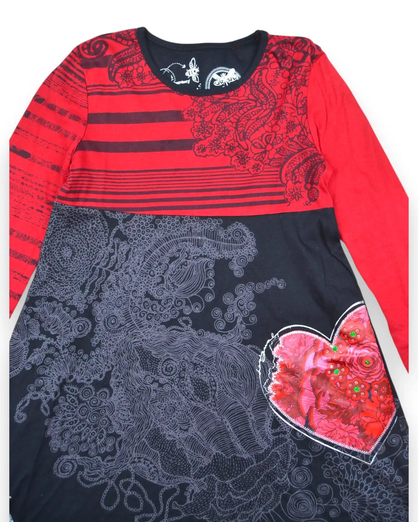 Vestido Preto DESIGUAL - 5-6 Anos