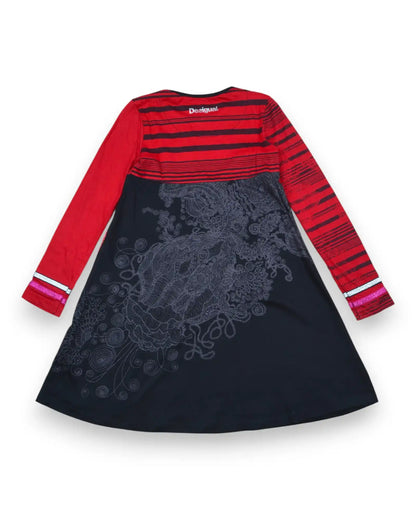 Vestido Preto DESIGUAL - 5-6 Anos