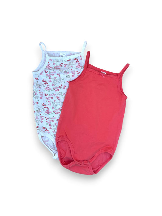 Pack 2 Bodies Alças 12-18 Meses