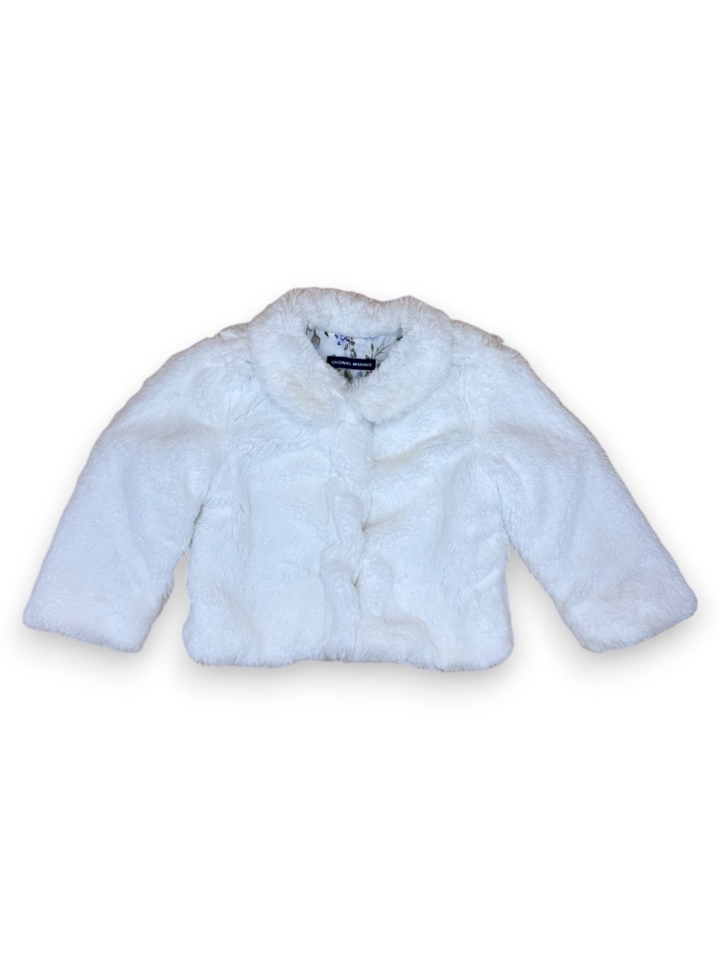 White Fur Coat 6-9 Months