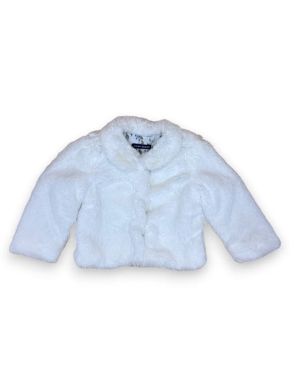 White Fur Coat 6-9 Months