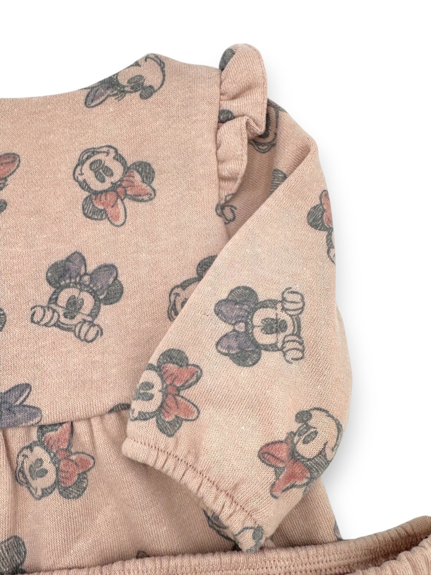 Conjunto Vestido e Fofo Minnie 0-3 Meses