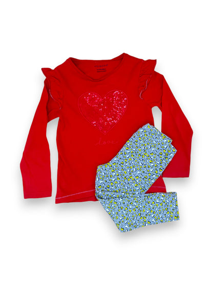 Conjunto T-Shirt Glitter e Leggings 2-3 Anos