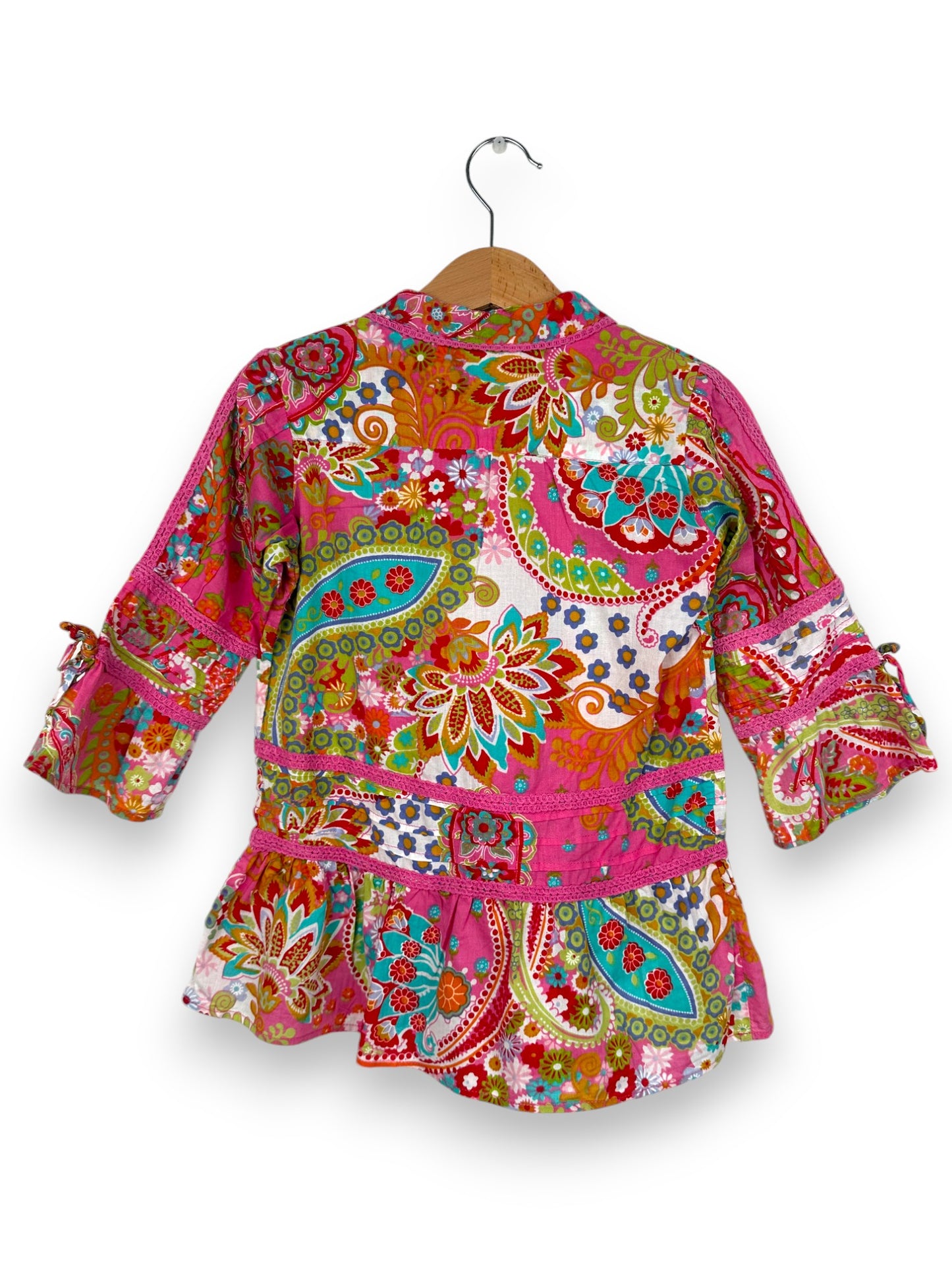 Blusa Túnica Rosa 4-5 Anos