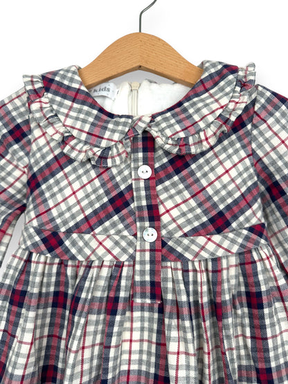 Plaid Dress with Lining 2 Years