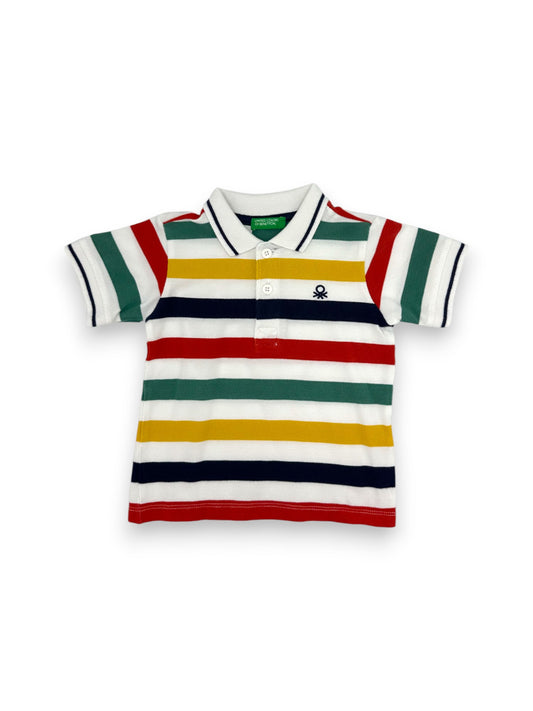 T-Shirt Polo Riscas 2-3 Anos