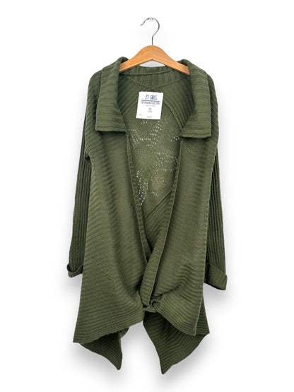 Green Knitted Coat 7-8 Years