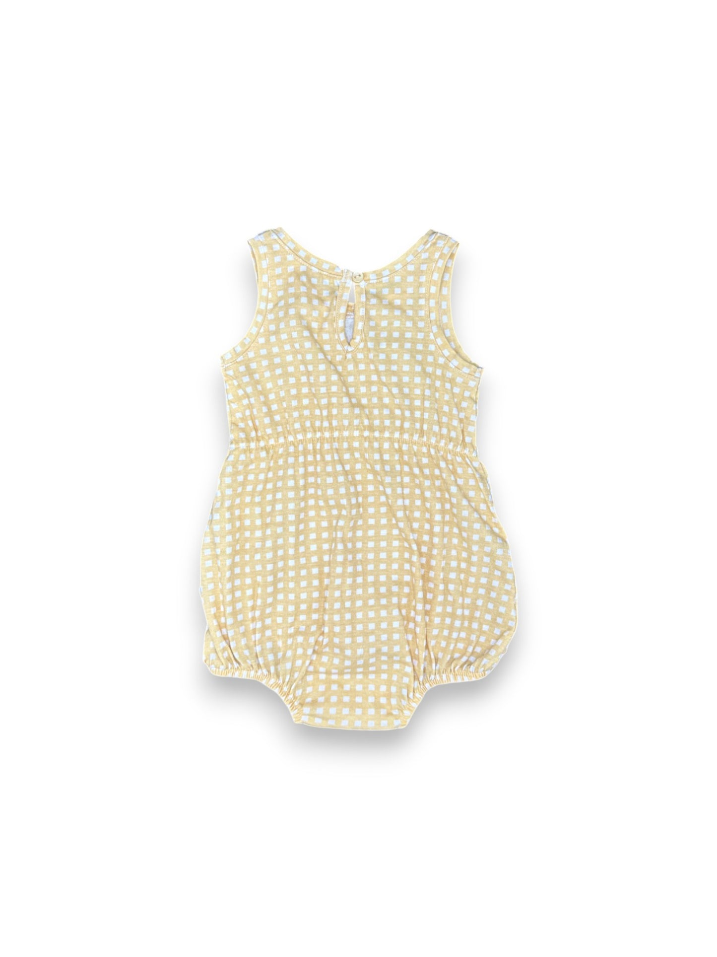 Conjunto Body e Fita Cabelo Amarelo 1-3 Meses