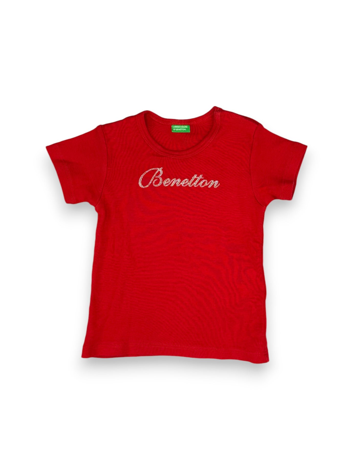 Tshirt Vermelha Benetton 1-3 Meses