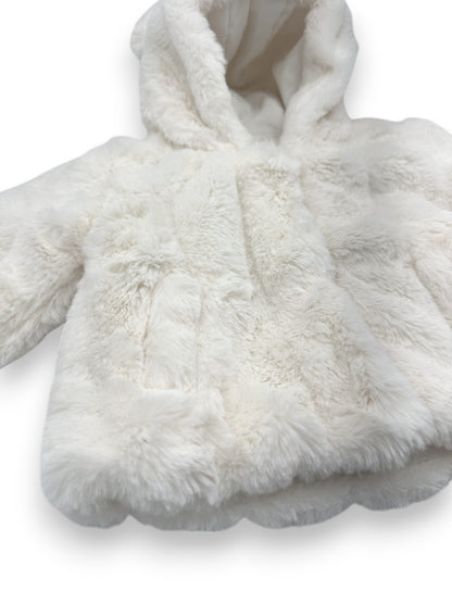 Hooded Fur Coat 3-6 Months