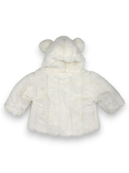 Hooded Fur Coat 3-6 Months